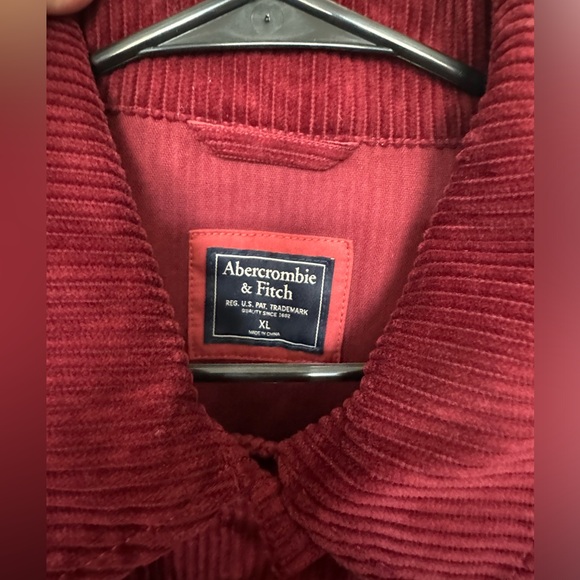 Abercrombie and Fitch Red Corduroy jacket - Picture 2 of 5